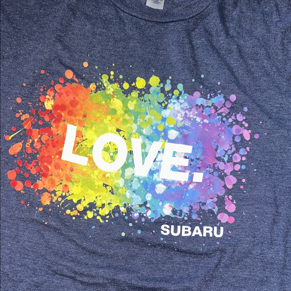 Subaru Multicolor Love Graphic T-Shirt - Picture 2 of 3